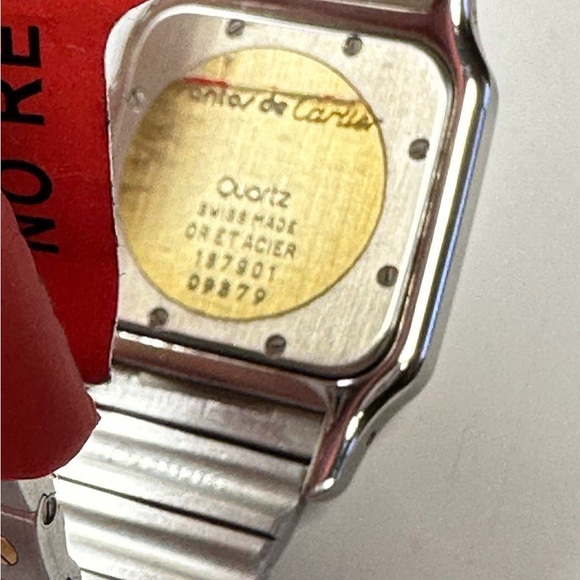 💯% AUTHENTIC Cartier Santos De Cartier Men's Luxury Watch Excellent EUC - Picture 11 of 11